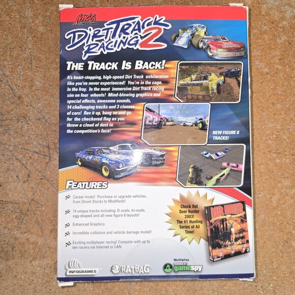 NEW PC Dirt Track Racing 2  Video Game RARE With Box - Picture 2 of 4
